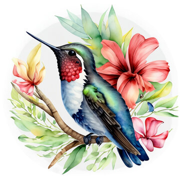Namalowany koliber ilustracja