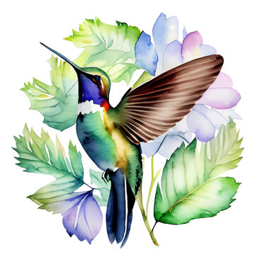 Namalowany koliber ilustracja