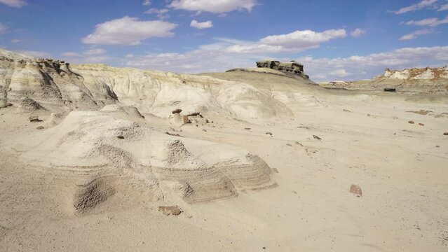 Bisti De Na Zin Wilderness and badlands in New Mexico, America, USA.