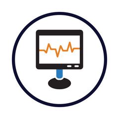 monitor, heart beat, heart beat monitor, medical equipment icon