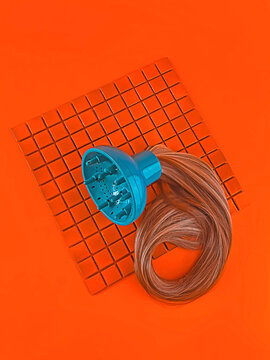 Hair dryer with extensions