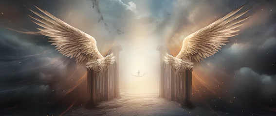 Foto op Canvas The Gates Of heaven that wait after death ©  Mohammad Xte
