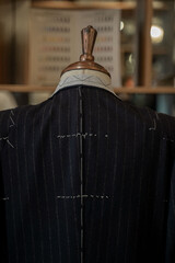 Bespoke suit back view