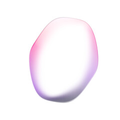 Colorful Gradient Transparent Liquid Blob. Modern shape.