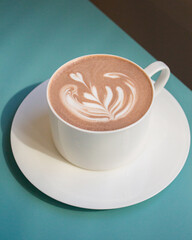 cup of cocoa with a heart