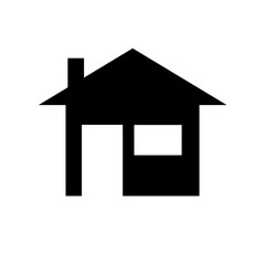 Minimal house icon. Website symbol. Site sign. Illustration design. 
