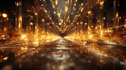 Golden Light streaks background stock photography