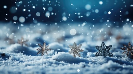 Obraz na płótnie Canvas White snow winter background stock photography