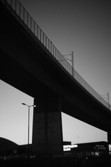  bridge in the evening in Belgrade 