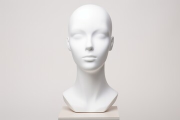 mannequin head profile - obrazy, fototapety, plakaty