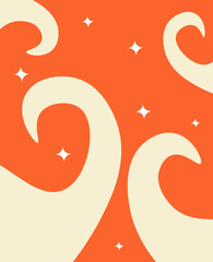 Halloween background. Vector illustration in flat cartoon style. Perfect for fabric, package paper, wallpaper, greeting cards