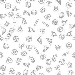 Liner, Pencil, Dropper, Vector Seamless Pattern for websites, wrapping, printing backgrounds and other purposes