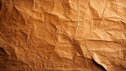 Close-up image of a brown paper texture. Generative AI - obrazy, fototapety, plakaty