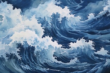 stormy sea waves background wallpaper