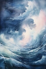stormy sea waves background wallpaper