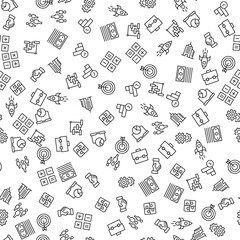 Business and Start up Seamless Pattern for printing, wrapping, design, sites, shops, apps