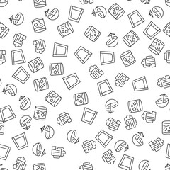 Beer, Whiskey, Coconut Juice Seamless Pattern for printing, wrapping, design, sites, shops, apps