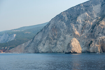 Fototapeta na wymiar Panoramic view of coastline of Lefkada Islands, Greece