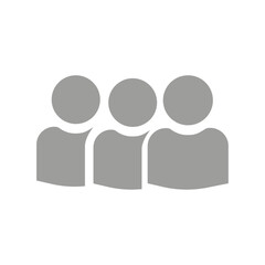 Vector flat illustration in grayscale. Avatar, user profile, person icon, gender neutral silhouette, profile picture. Suitable for social media profiles, icons, screensavers and as a template.