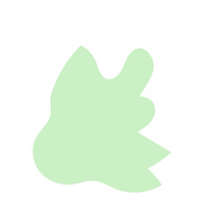 Red green abstract shapes vector decor