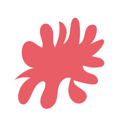 Obraz premium Red green abstract shapes vector decor