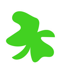 Red green abstract shapes vector decor