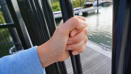 
Fence of metal that is closed and confines or excludes. A locked-up closure that can feel like a...