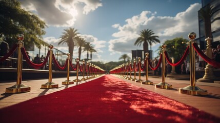 Red carpet. Generative AI