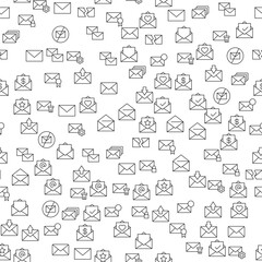 Envelope Seamless Pattern for printing, wrapping, design, sites, shops, apps