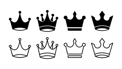 Crown Icon vector. Crown symbol for web site design,