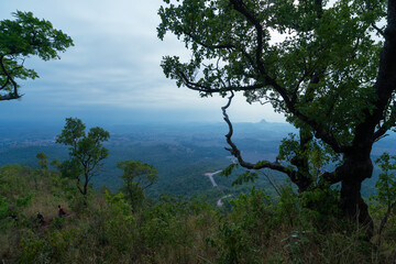 Vista da Serra do Estrondo, em Axixá - Tocantins - obrazy, fototapety, plakaty