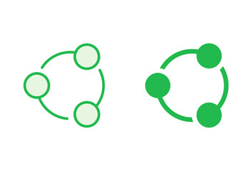 Share icon set. Sharing vector icon