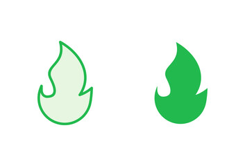 Fire icon set. fire vector icon