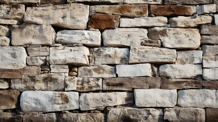 White brick texture close-up. Generative AI