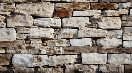 Fototapeta premium White brick texture close-up. Generative AI