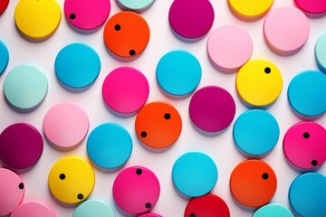 Obraz na płótnie Canvas a vibrant explosion of polka dots and creativity, generative AI