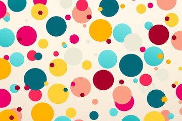 a vibrant explosion of polka dots and creativity, generative AI