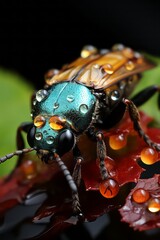 grasshopper on a leaf