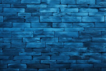 blue brick wall