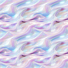 Obraz premium Holographic Iridescent Colors on Light Metal Surface. Seamless Repeatable Background.