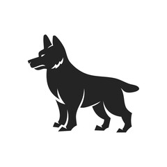 german shepherd template Isolated. Brand Identity. Icon Abstract Vector graphic