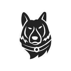german shepherd template Isolated. Brand Identity. Icon Abstract Vector graphic
