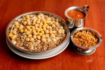 Mixed pasta, rice, lentils and chickpeas