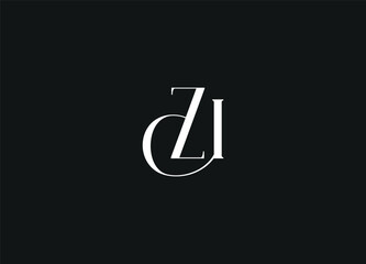 ZI initial letter logo design and monogram logo