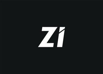 ZI initial letter logo design and monogram logo