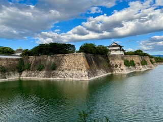 Fototapeta na wymiar 【大阪】大阪城南外堀から見る六番櫓