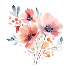 This simple yet captivating watercolor flower painting serves as an inspiring example for students, encouraging them to explore their creative potential in the world of art