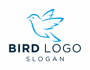 Fototapeta na wymiar Logo about Bird on a white background. created using the CorelDraw application.