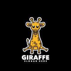Giraffe mascot logo