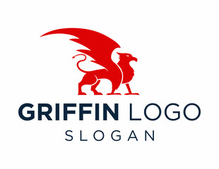 Logo about Griffin on a white background. created using the CorelDraw application.